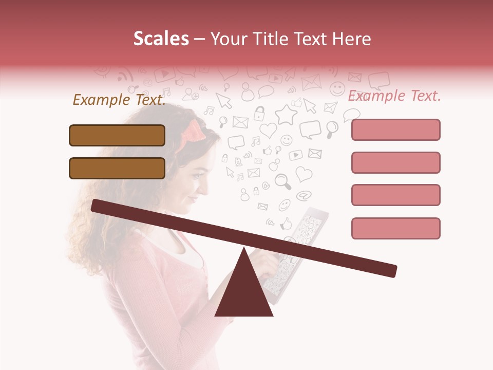 Connect Talk Woman PowerPoint Template