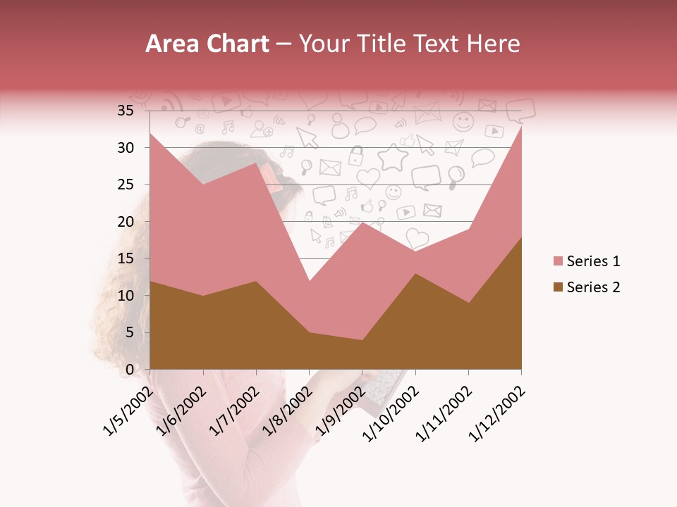 Connect Talk Woman PowerPoint Template