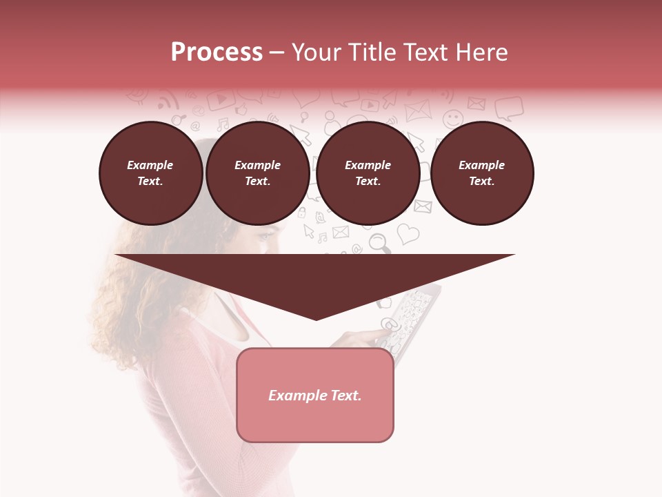 Connect Talk Woman PowerPoint Template