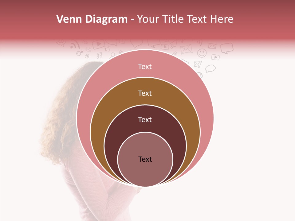 Connect Talk Woman PowerPoint Template