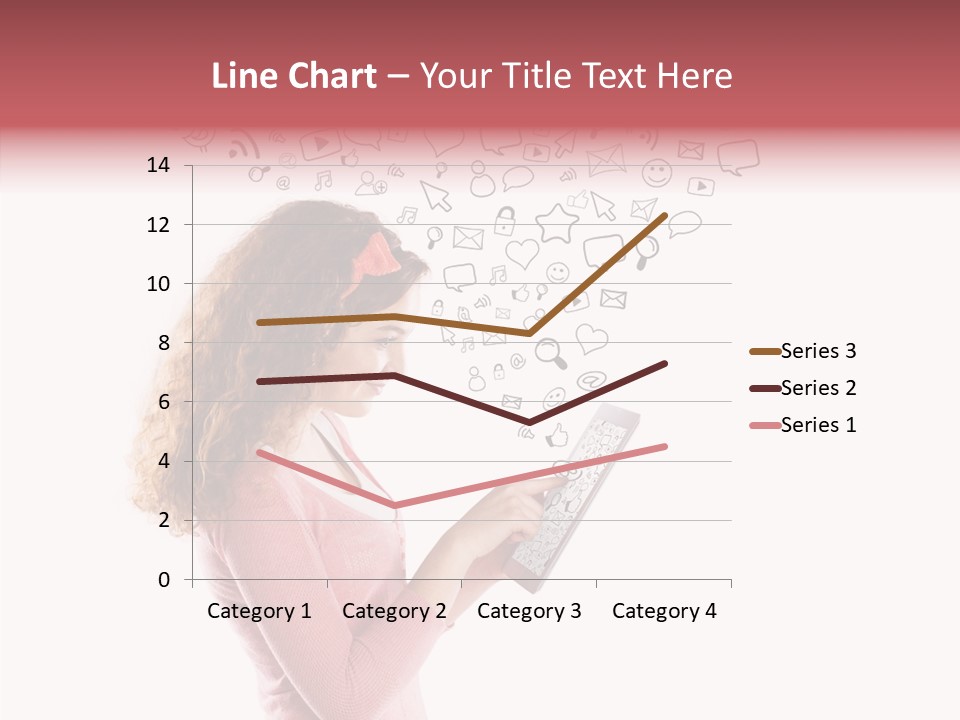 Connect Talk Woman PowerPoint Template