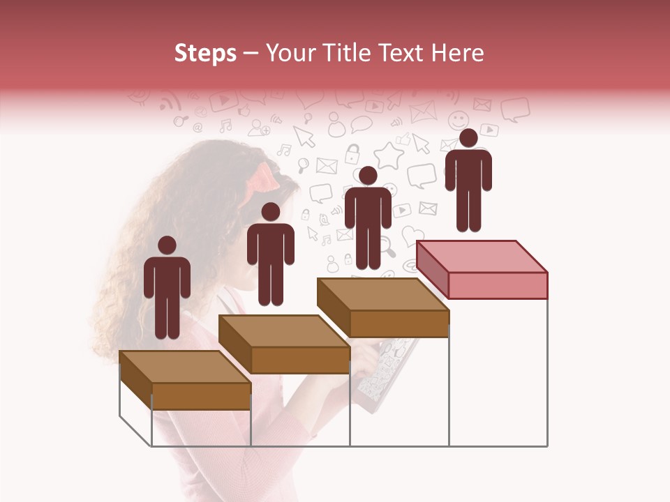Connect Talk Woman PowerPoint Template