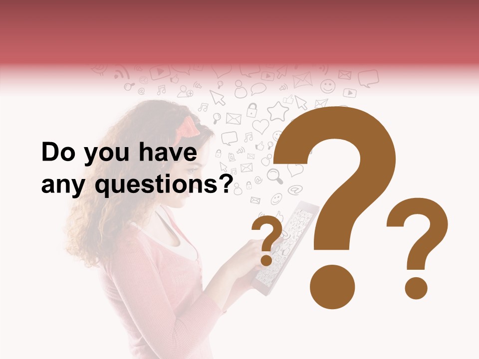 Connect Talk Woman PowerPoint Template