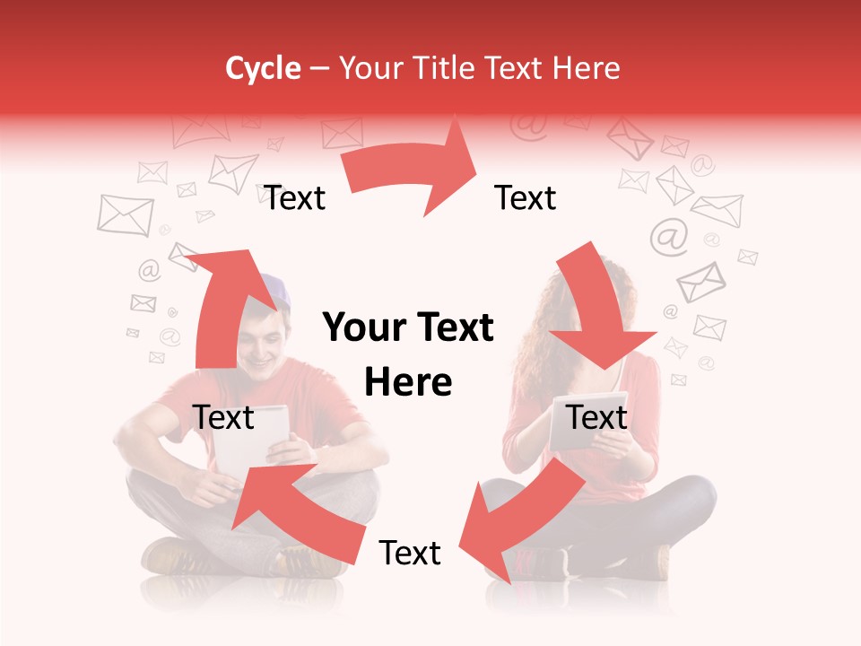 Network Background Computer PowerPoint Template