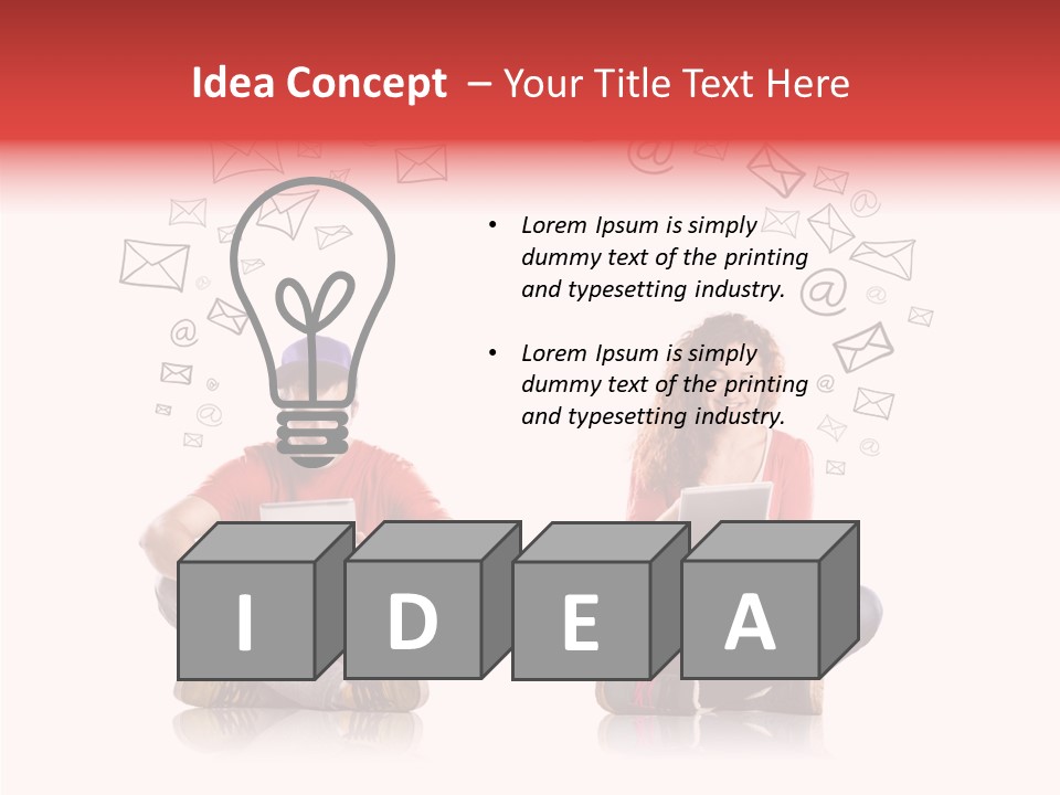 Network Background Computer PowerPoint Template