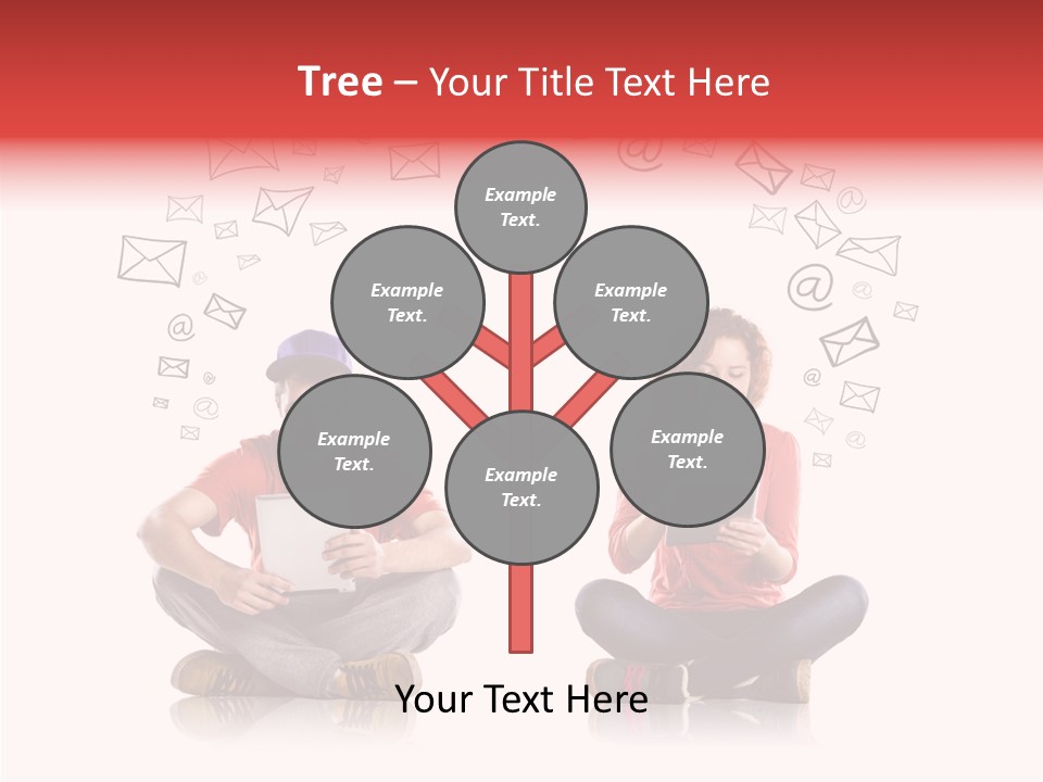 Network Background Computer PowerPoint Template