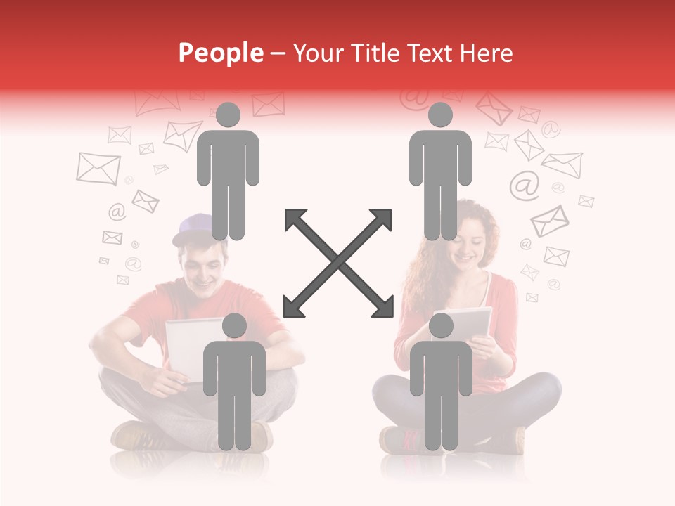 Network Background Computer PowerPoint Template