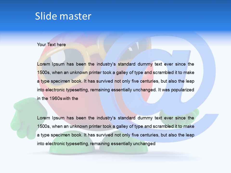 Isolated Diet Internet PowerPoint Template