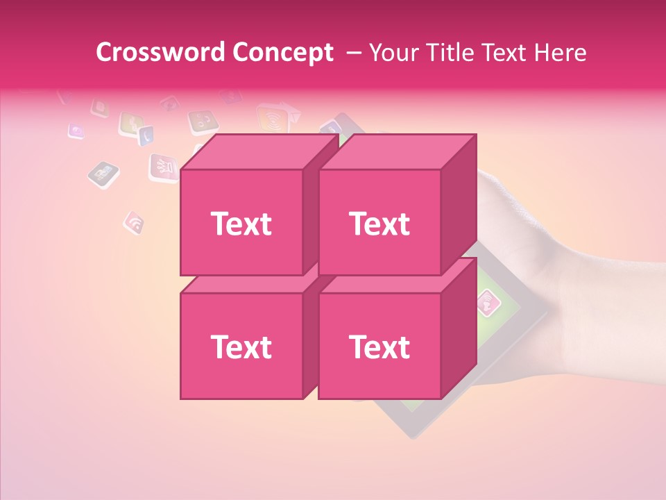 Screen Touch Male PowerPoint Template