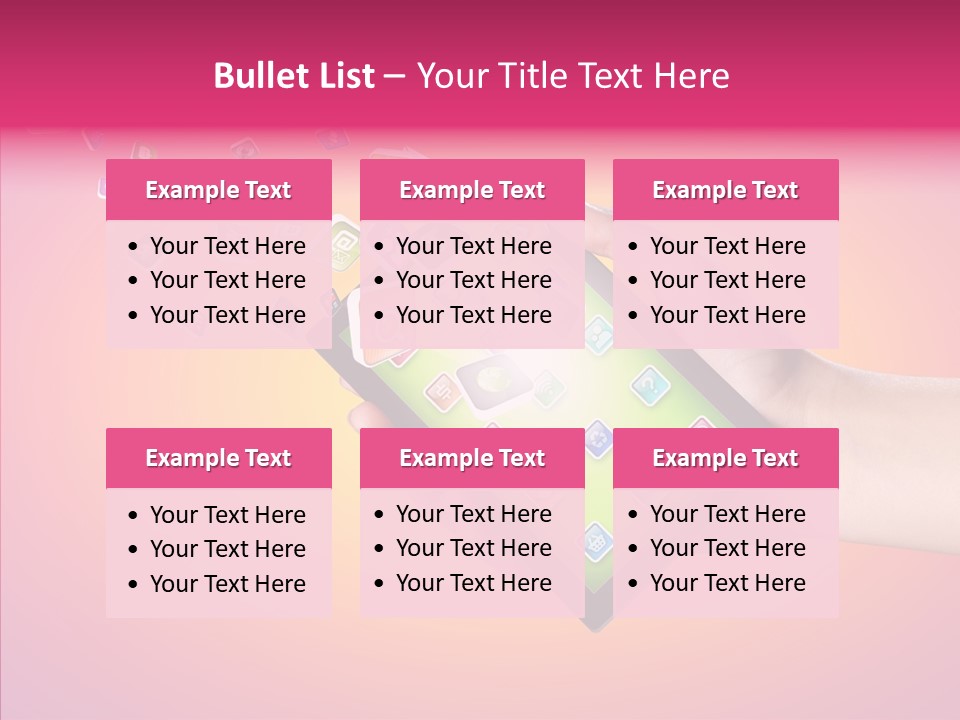 Screen Touch Male PowerPoint Template