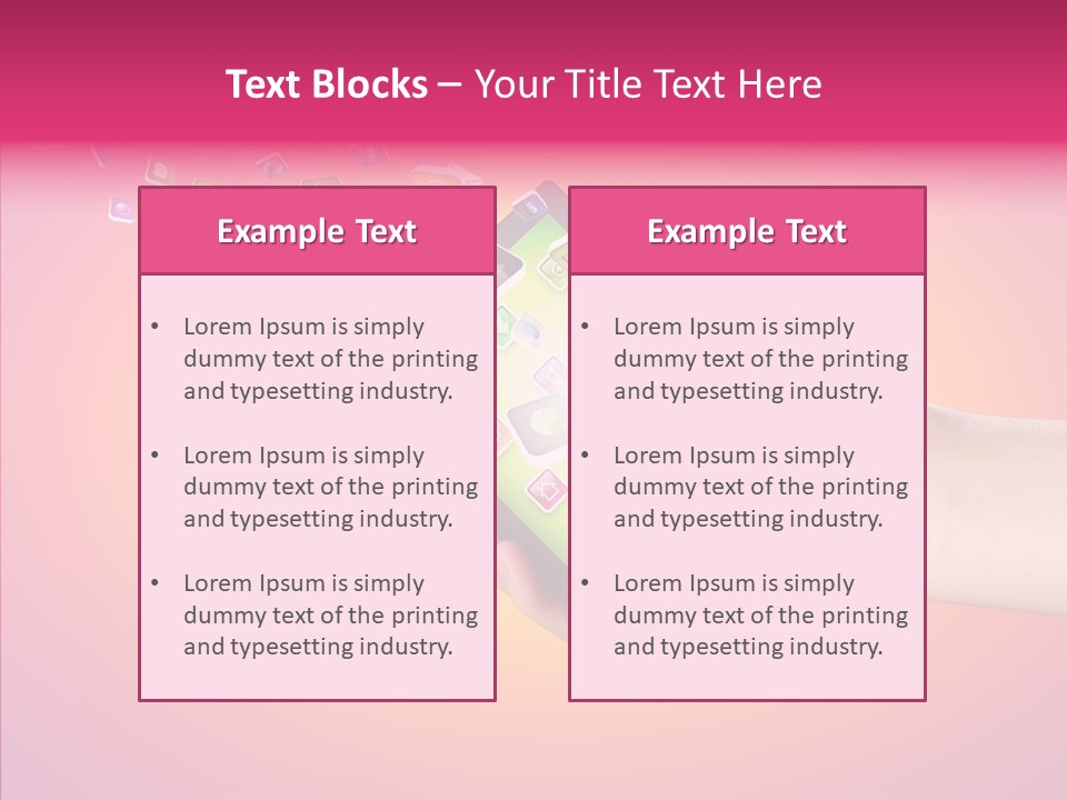 Screen Touch Male PowerPoint Template