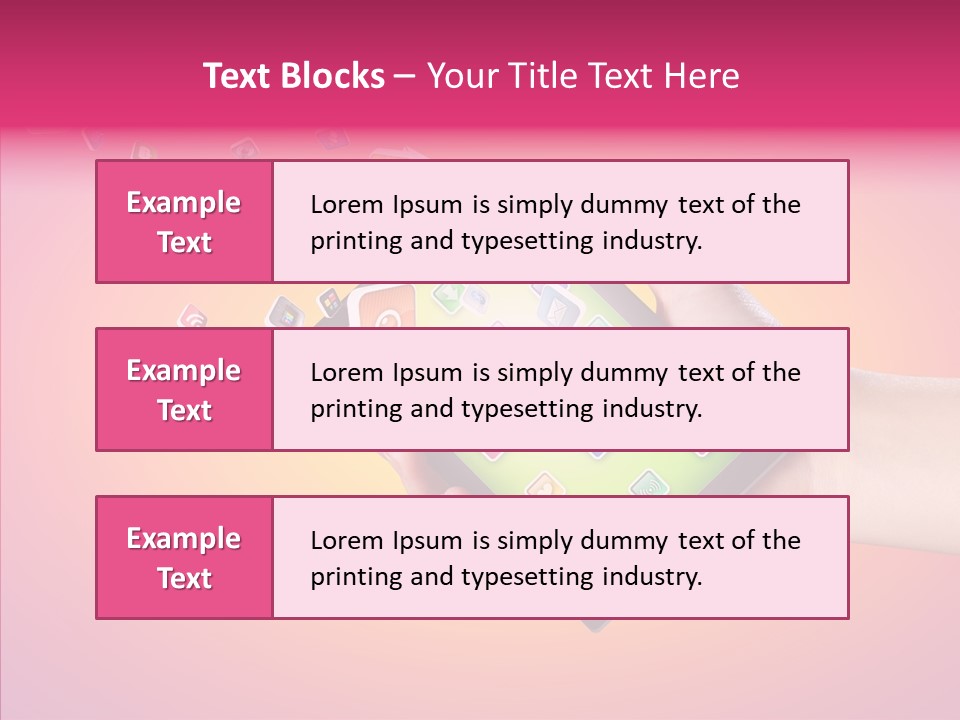 Screen Touch Male PowerPoint Template