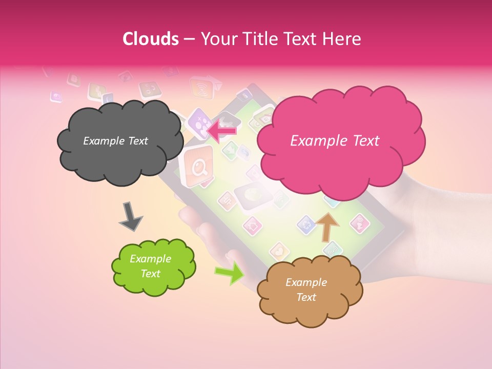 Screen Touch Male PowerPoint Template