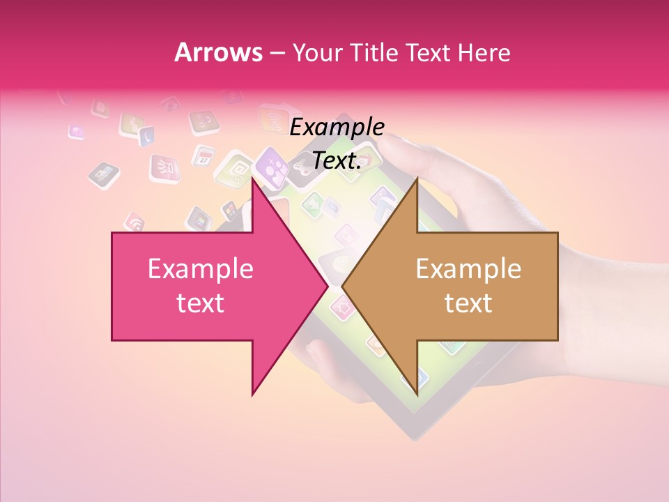 Screen Touch Male PowerPoint Template