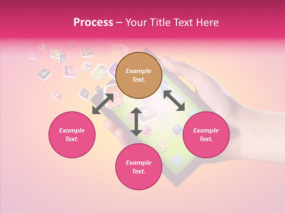 Screen Touch Male PowerPoint Template