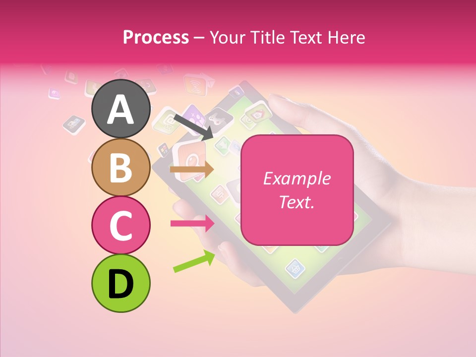 Screen Touch Male PowerPoint Template