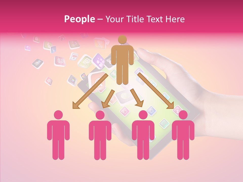 Screen Touch Male PowerPoint Template