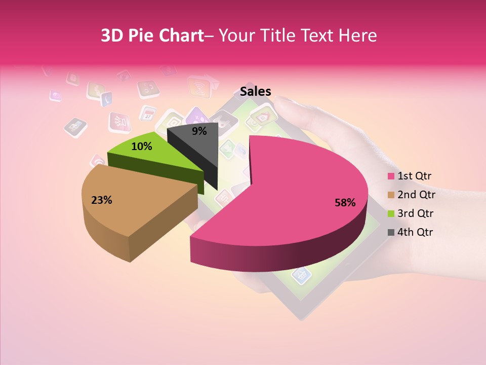 Screen Touch Male PowerPoint Template