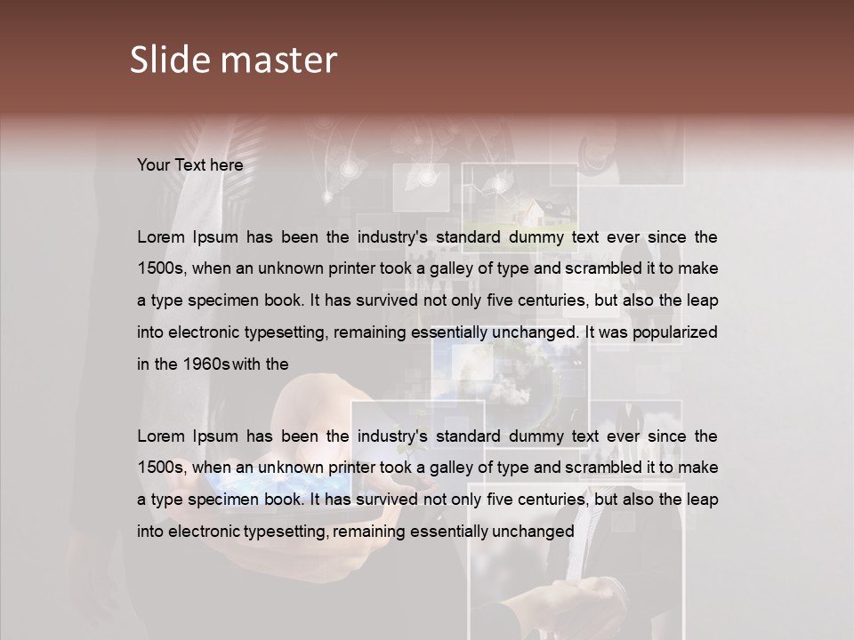 Social Button Electronics PowerPoint Template