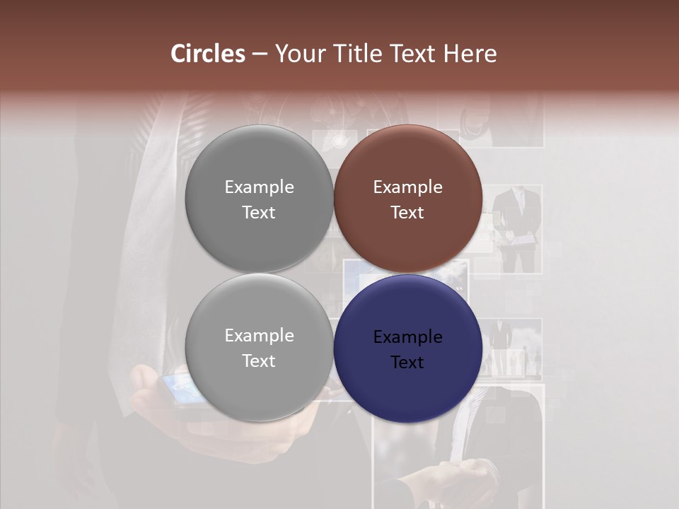 Social Button Electronics PowerPoint Template