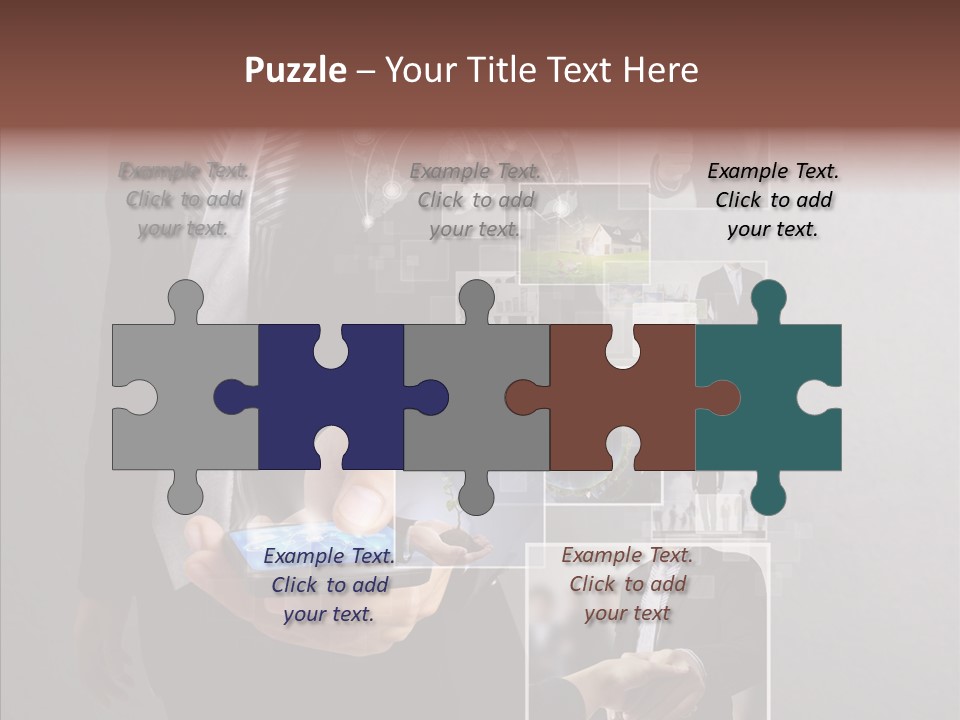 Social Button Electronics PowerPoint Template