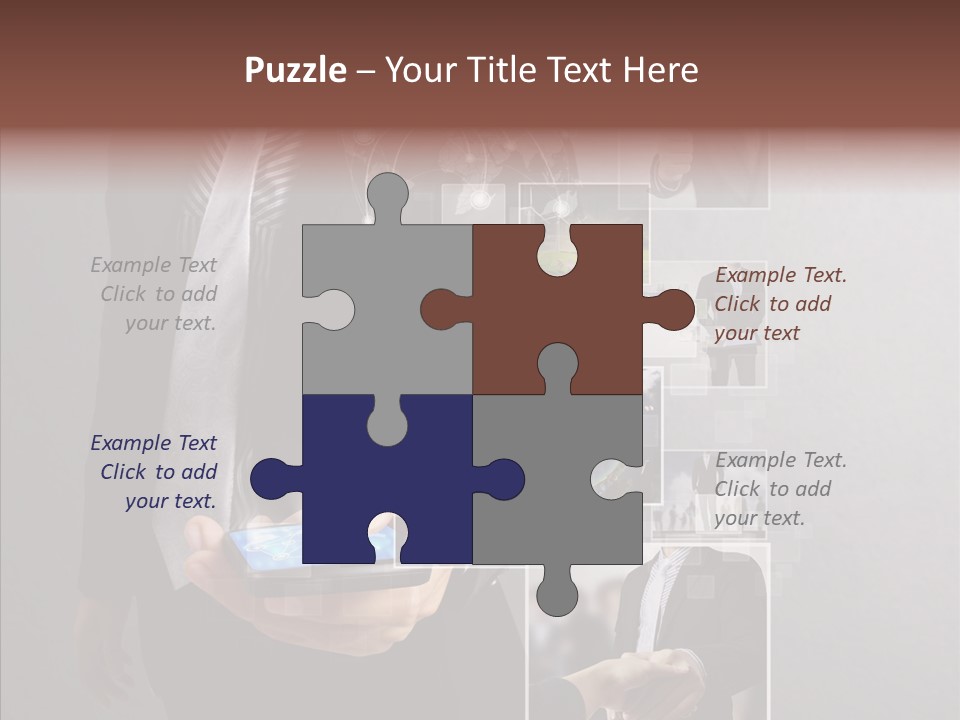 Social Button Electronics PowerPoint Template
