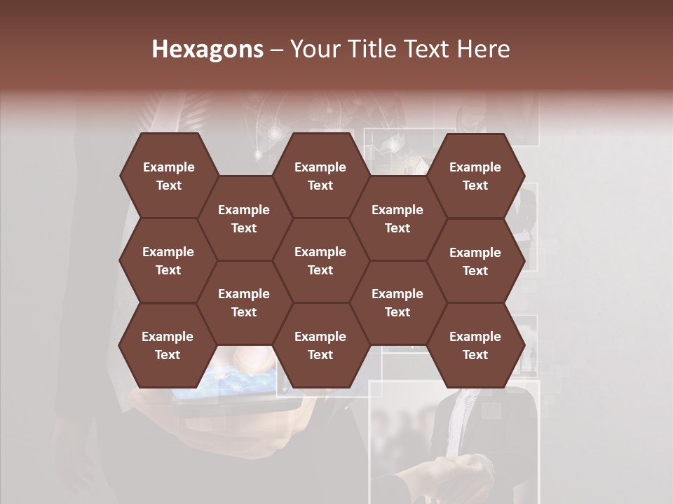 Social Button Electronics PowerPoint Template