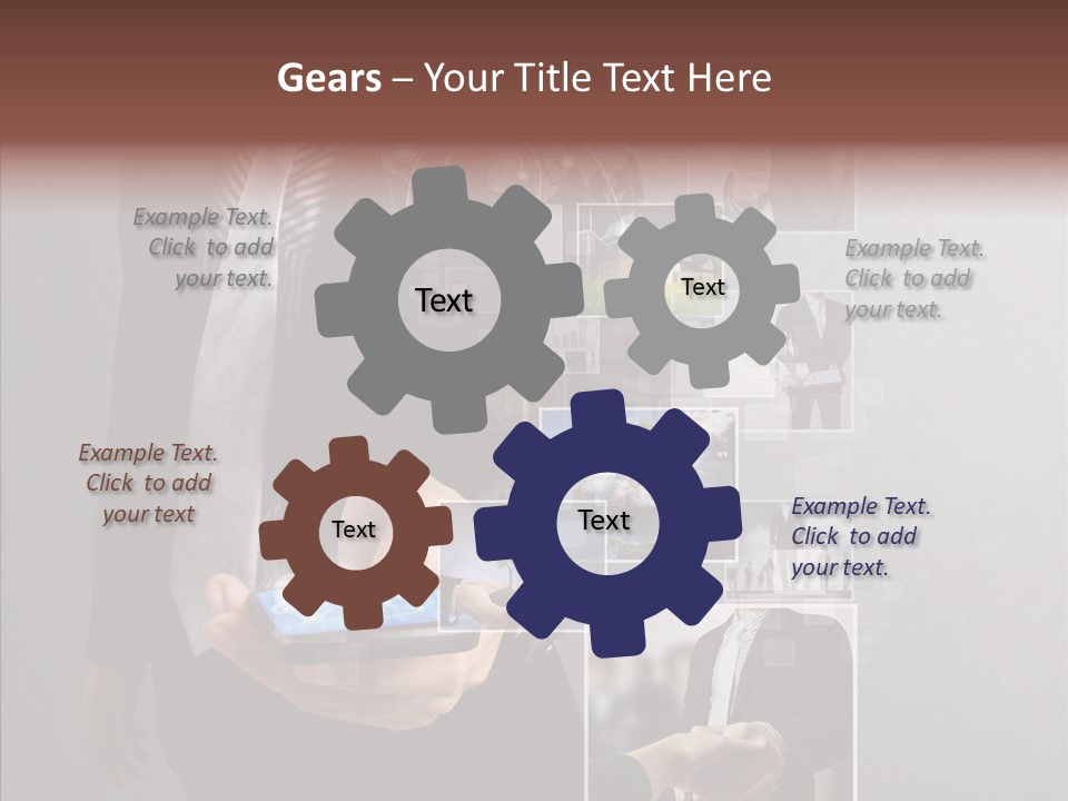 Social Button Electronics PowerPoint Template