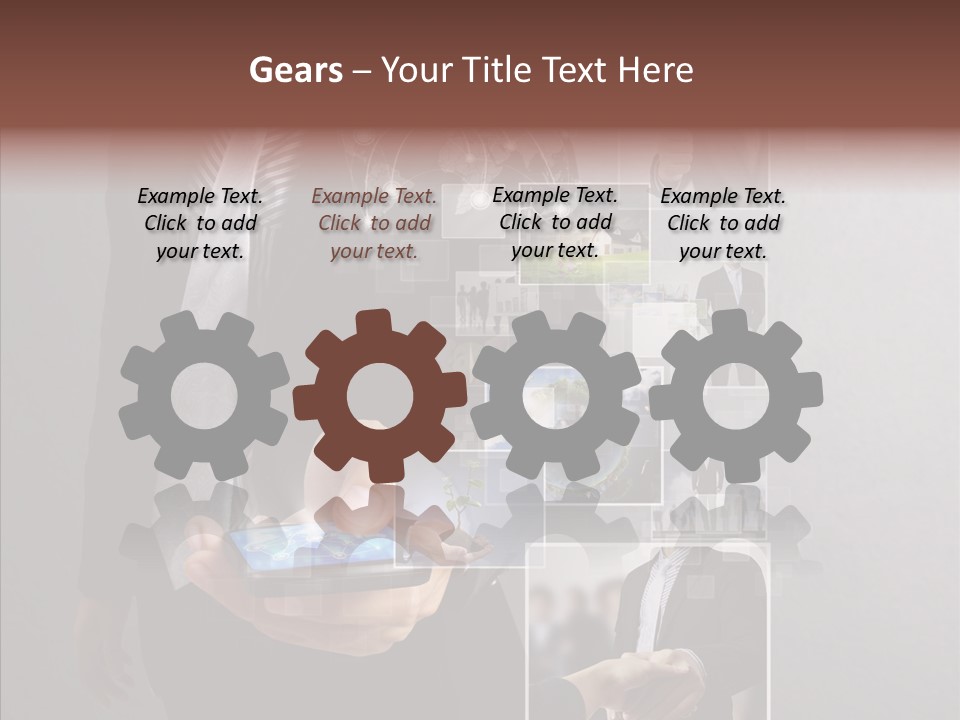 Social Button Electronics PowerPoint Template