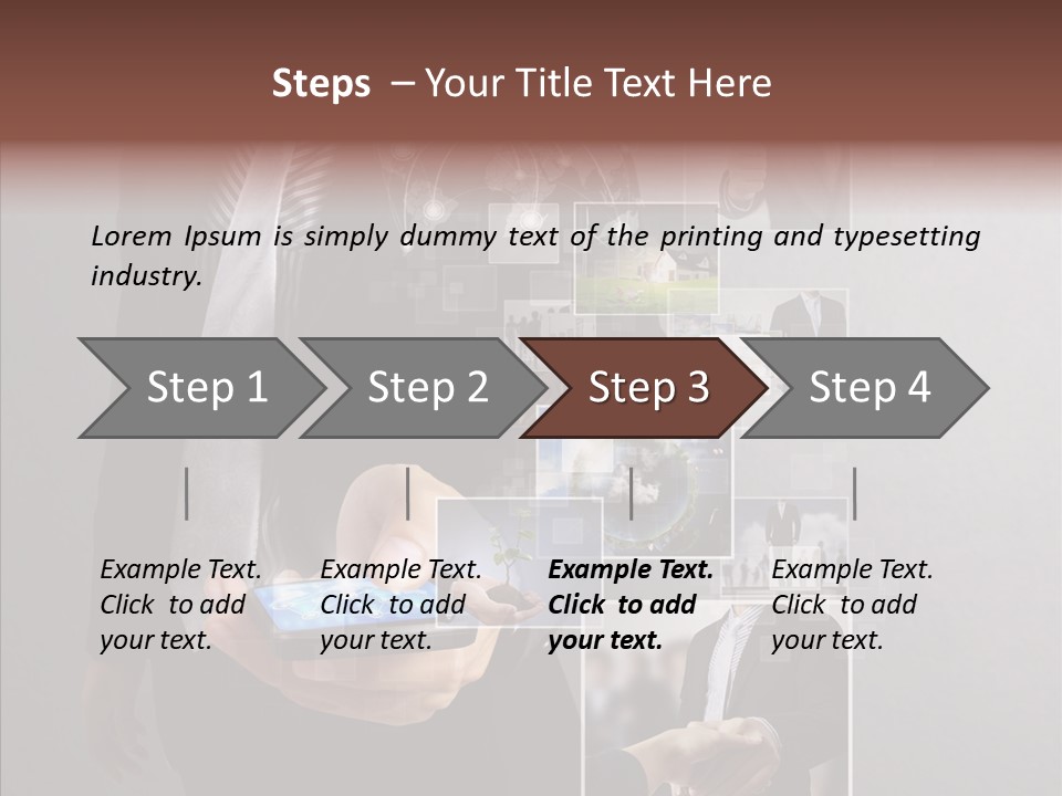 Social Button Electronics PowerPoint Template