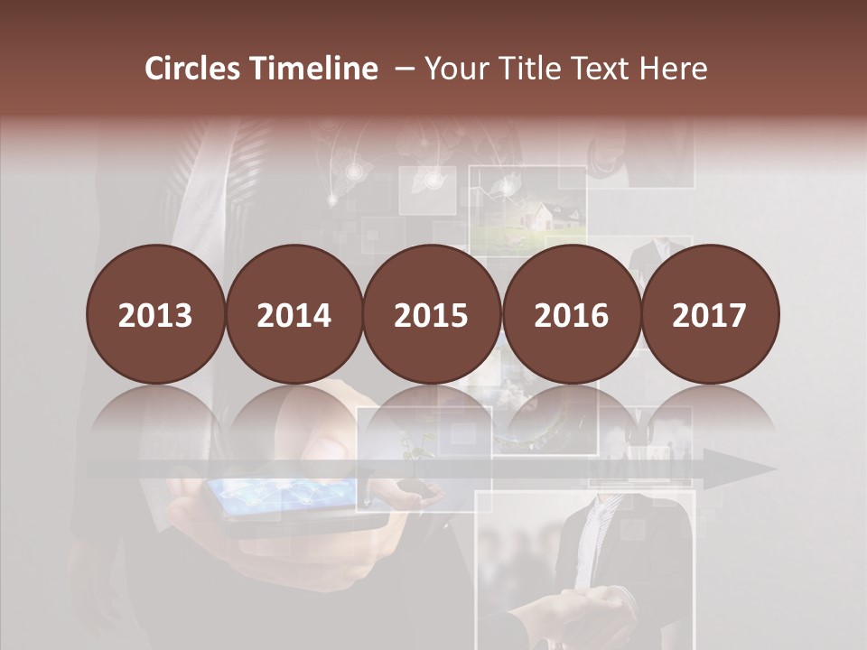 Social Button Electronics PowerPoint Template