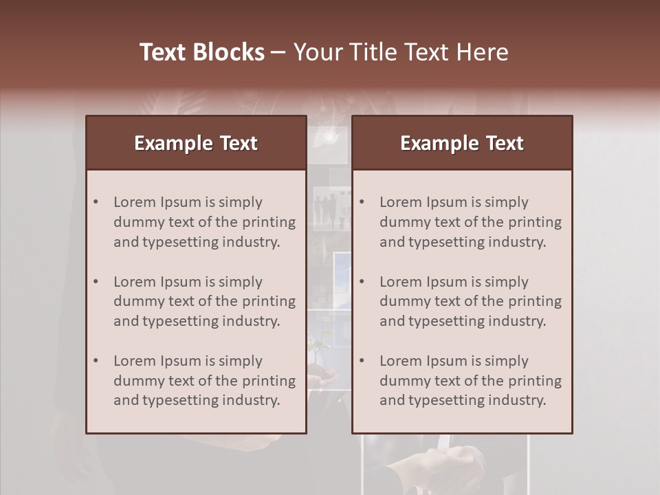 Social Button Electronics PowerPoint Template