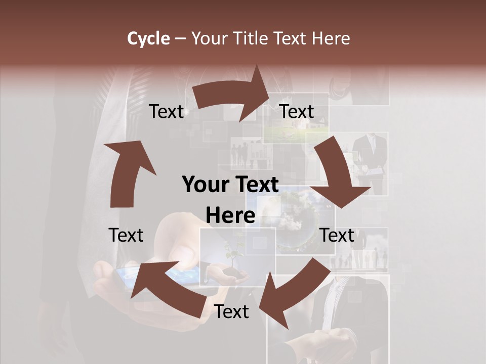 Social Button Electronics PowerPoint Template