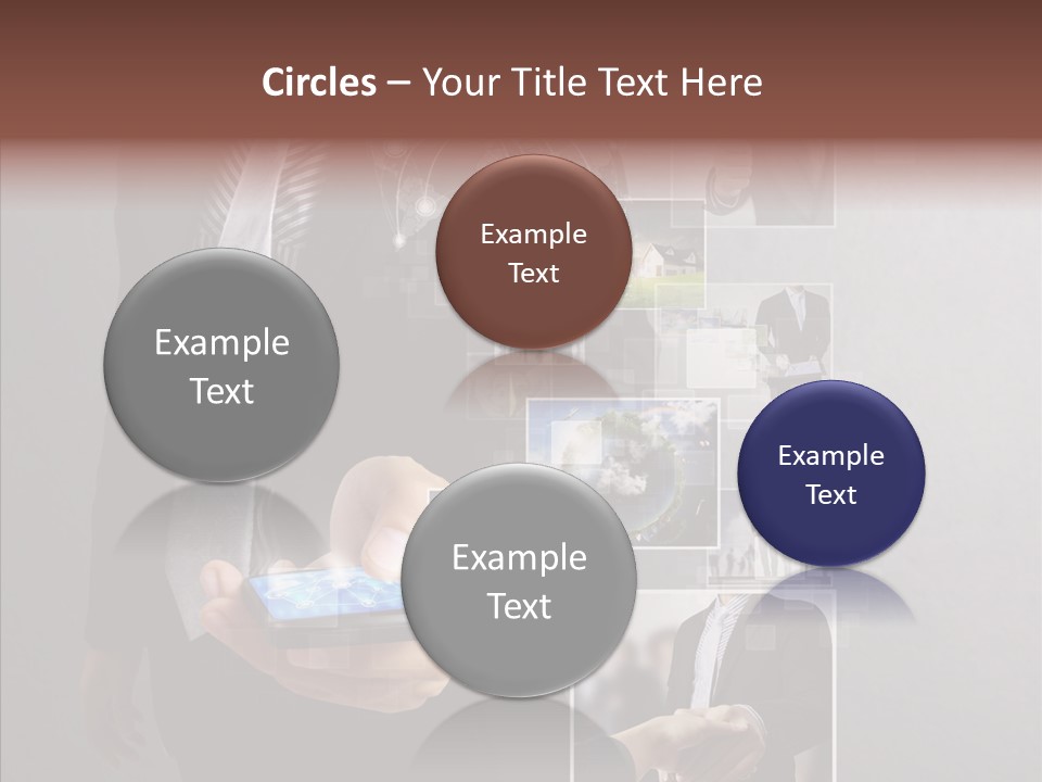 Social Button Electronics PowerPoint Template
