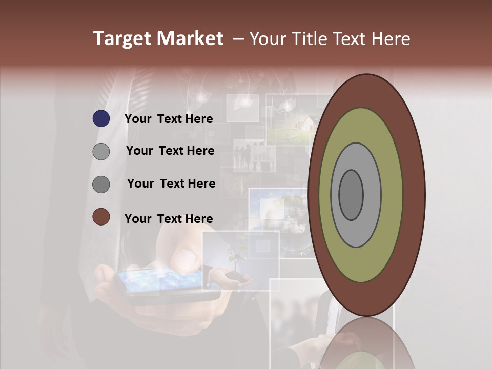 Social Button Electronics PowerPoint Template