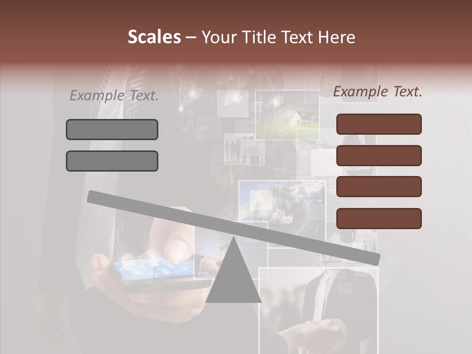 Social Button Electronics PowerPoint Template