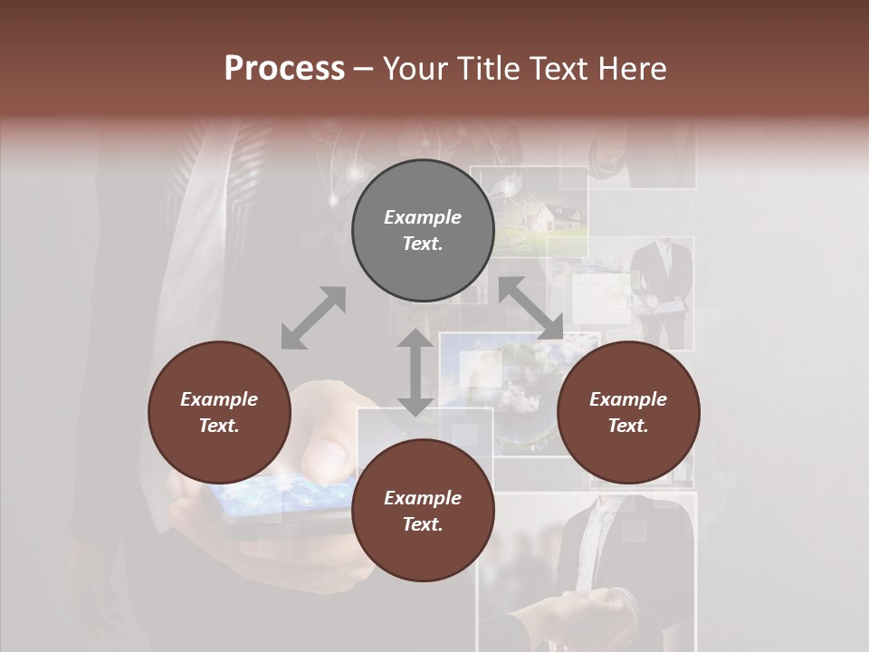 Social Button Electronics PowerPoint Template