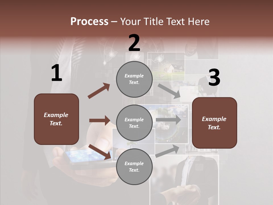 Social Button Electronics PowerPoint Template
