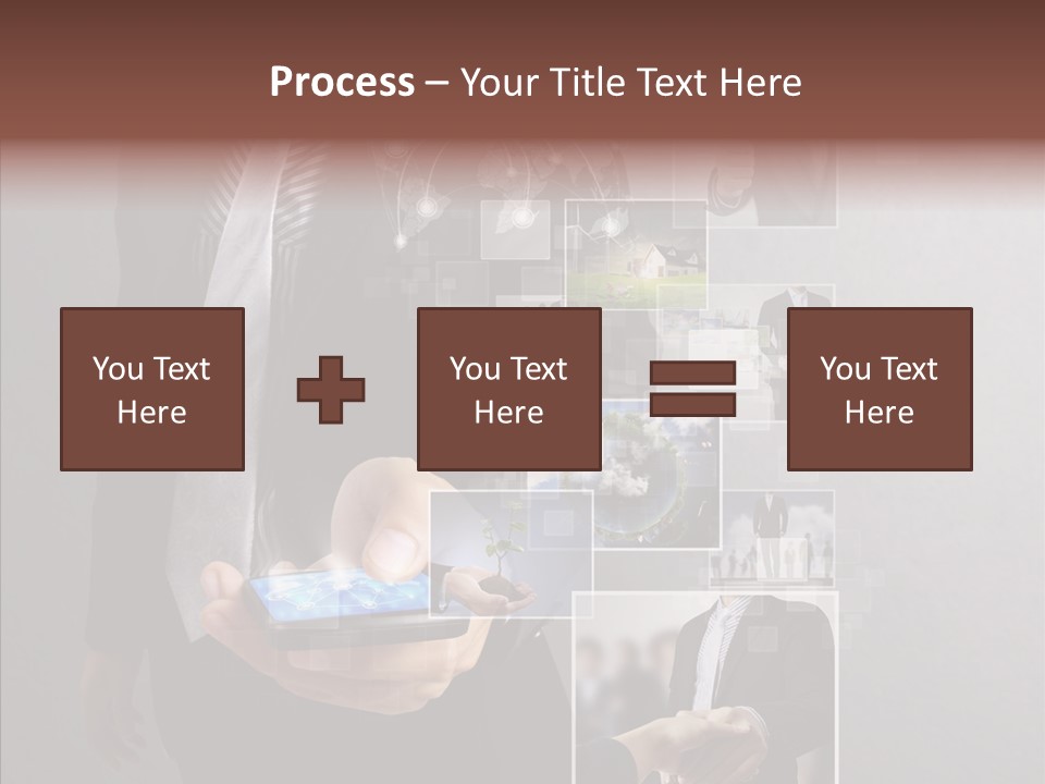 Social Button Electronics PowerPoint Template