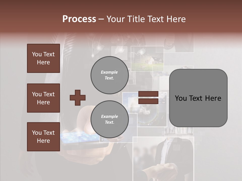 Social Button Electronics PowerPoint Template