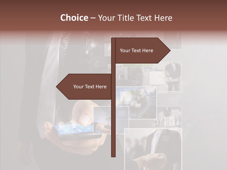 Social Button Electronics PowerPoint Template