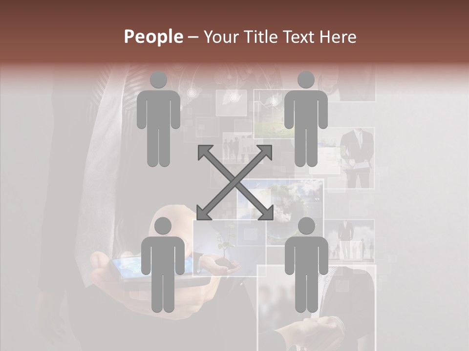 Social Button Electronics PowerPoint Template