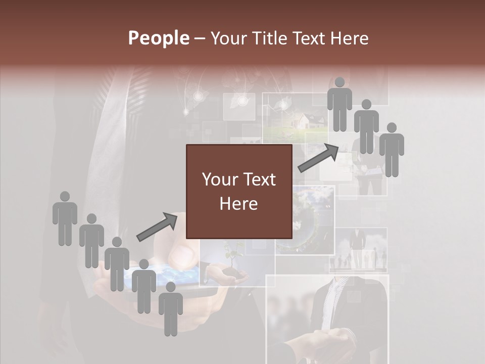 Social Button Electronics PowerPoint Template