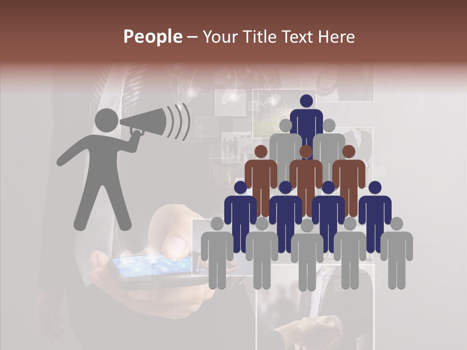 Social Button Electronics PowerPoint Template