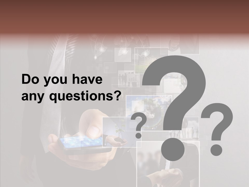 Social Button Electronics PowerPoint Template