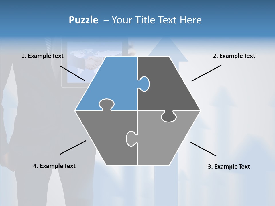 Laptop Computer Finger PowerPoint Template