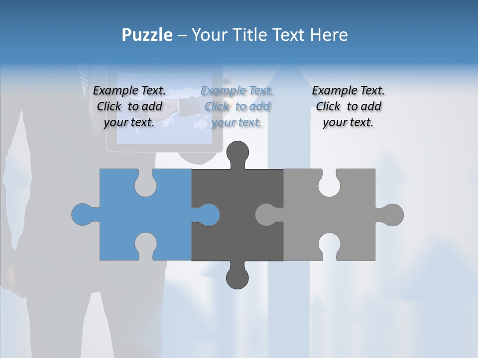 Laptop Computer Finger PowerPoint Template