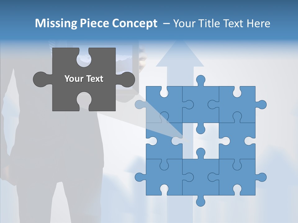 Laptop Computer Finger PowerPoint Template