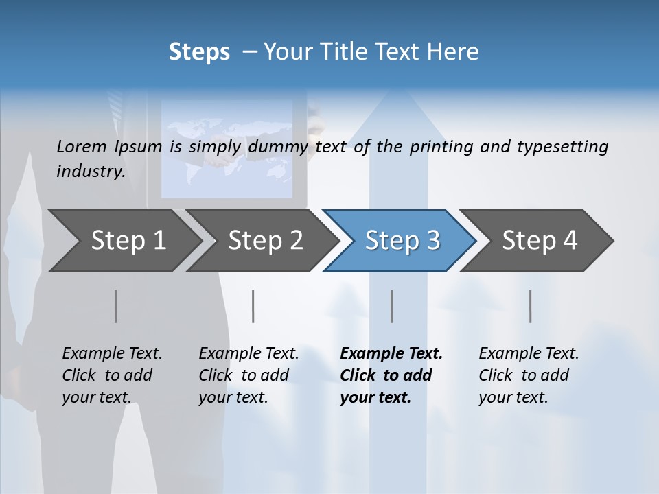 Laptop Computer Finger PowerPoint Template