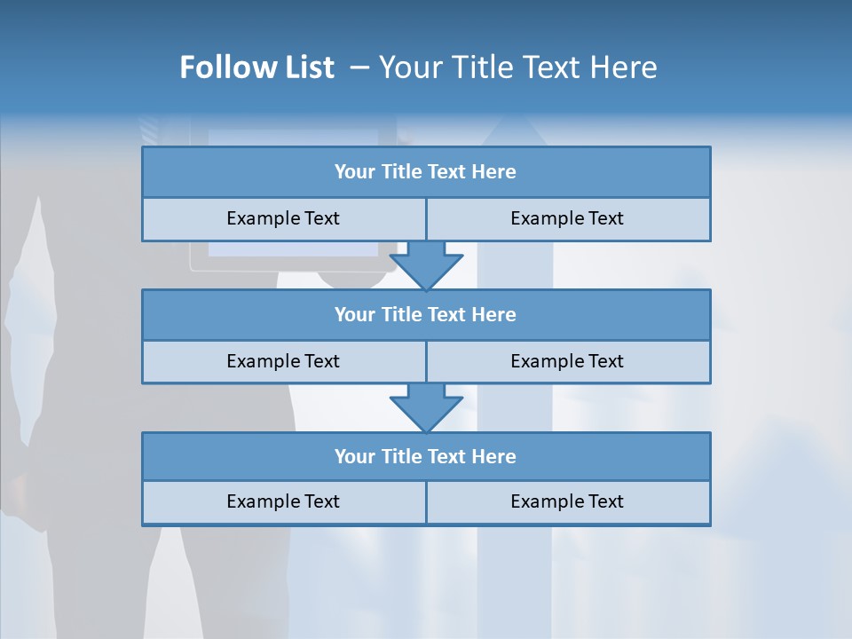 Laptop Computer Finger PowerPoint Template